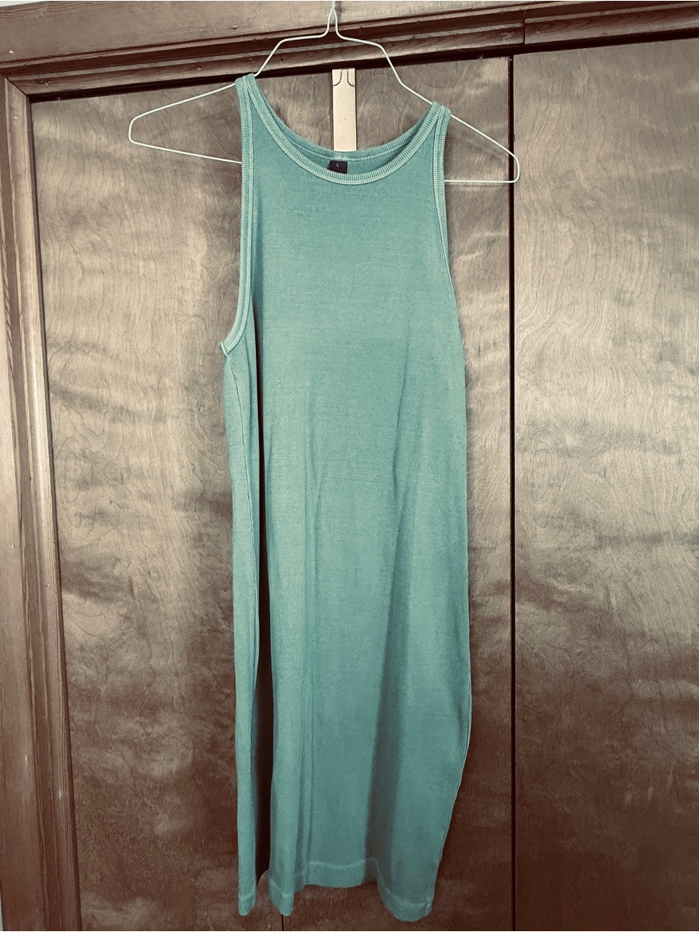 Old Navy Women's Light Green Ribbed Tank Top Dress size large
